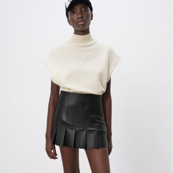 Zara Skirts Zara Faux Leather Mini Skirt Poshmark
